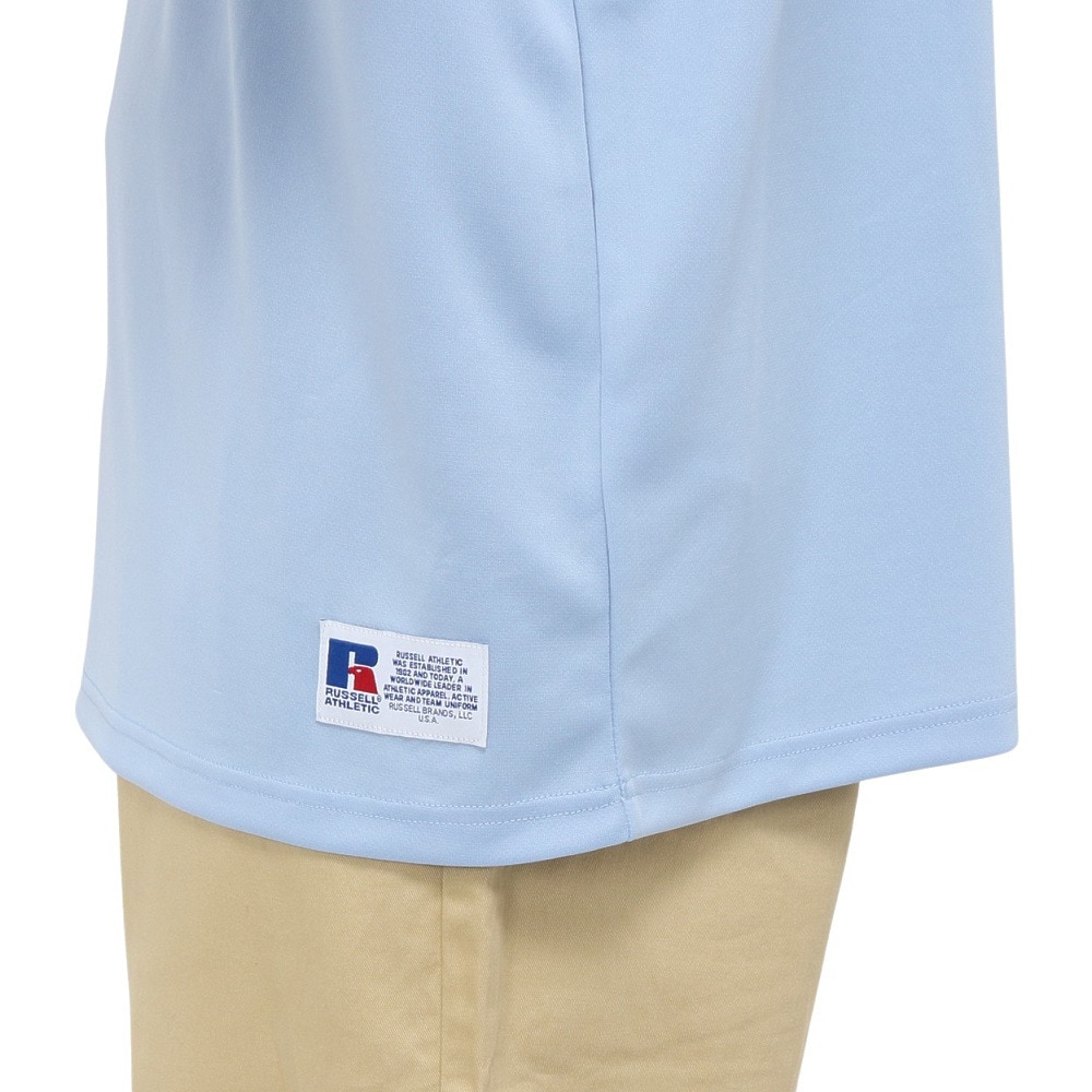 ラッセル（RUSSELL）（メンズ）ポリエステルゲームシャツ ワイド 半袖Tシャツ RBM25S0012 SAX