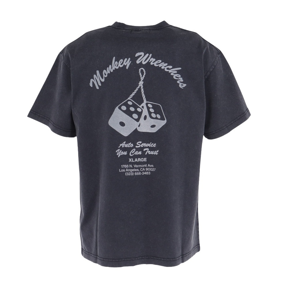 エクストララージ（XLARGE）（メンズ）MONKEY WRENCHERS 半袖Tシャツ 101252011043-BLACK