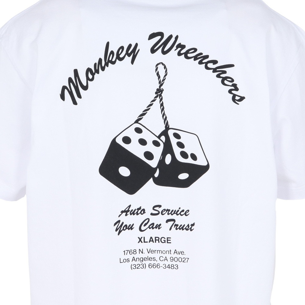 エクストララージ（XLARGE）（メンズ）MONKEY WRENCHERS 半袖Tシャツ 101252011043-WHITE