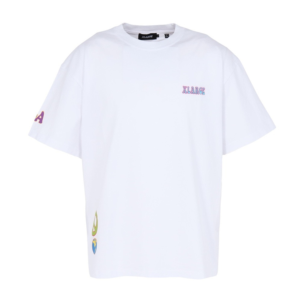エクストララージ（XLARGE）（メンズ）フラワー 半袖Tシャツ 101252011007-WHITE