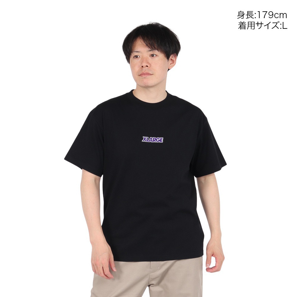 エクストララージ（XLARGE）（メンズ）SLANTED OG 半袖 Tシャツ 101252011010-BLACK
