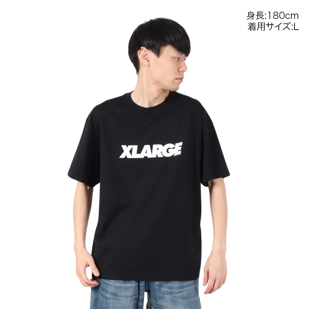 エクストララージ（XLARGE）（メンズ）スタンダード ロゴ 半袖Tシャツ 101252011011-BLACK