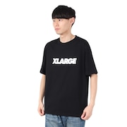 (メンズ)スタンダード ロゴ 半袖Tシャツ 101252011011-BLACK