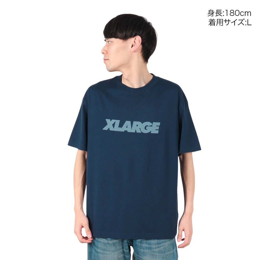 エクストララージ（XLARGE）（メンズ）スタンダード ロゴ 半袖Tシャツ 101252011011-NAVY