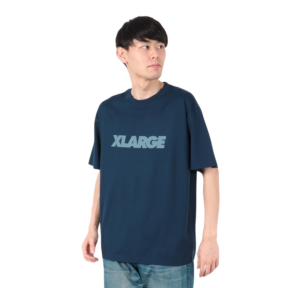エクストララージ（XLARGE）（メンズ）スタンダード ロゴ 半袖Tシャツ 101252011011-NAVY