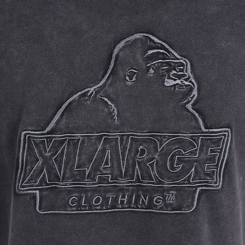 エクストララージ（XLARGE）（メンズ）CHEMICAL WASH SLANTED OG 半袖Tシャツ 101252011012-BLACK