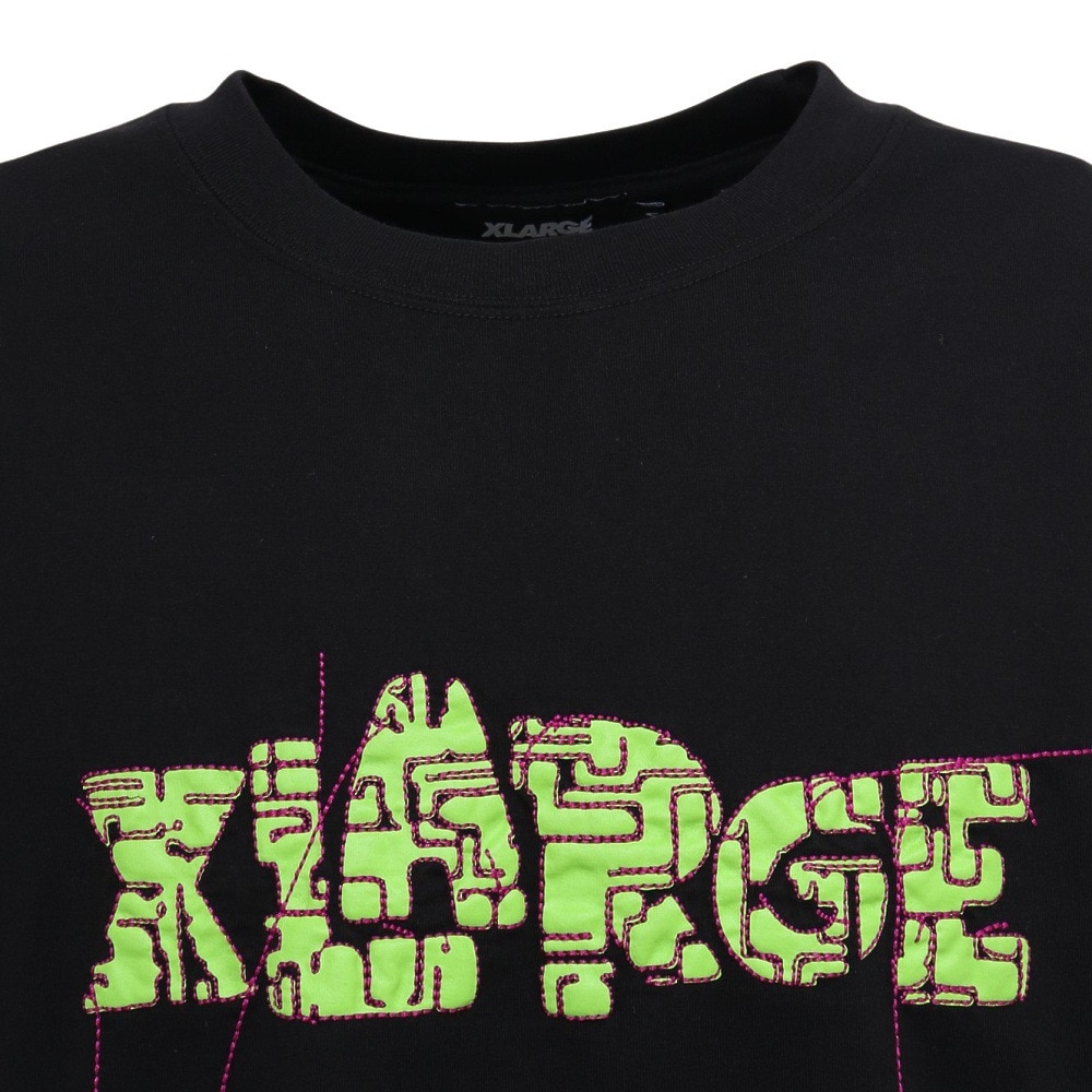エクストララージ（XLARGE）（メンズ）CHIP ロゴ 半袖Tシャツ 101252011018-BLACK