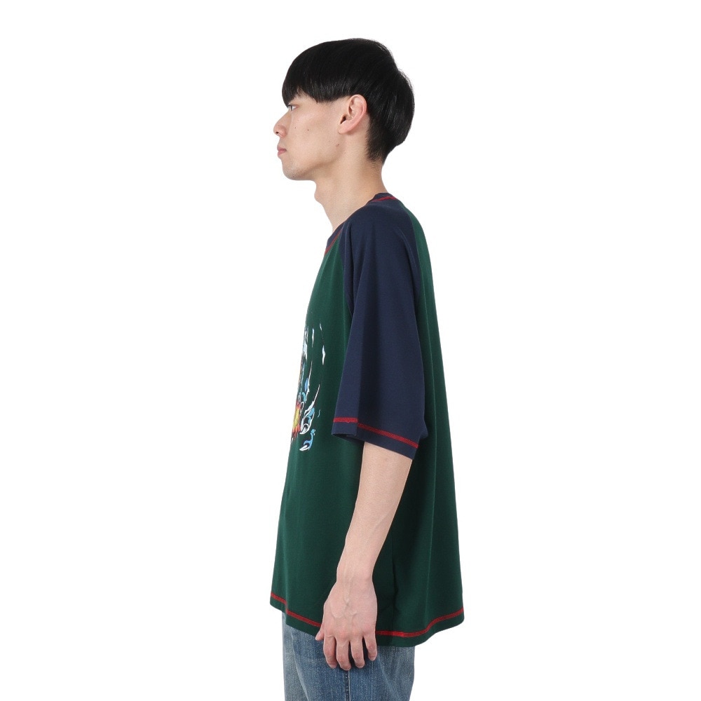 エクストララージ（XLARGE）（メンズ）PANTHER CLAWS ラグラン 半袖Tシャツ 101252011019-NAVY