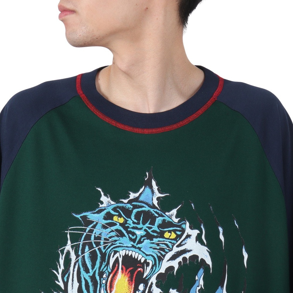 エクストララージ（XLARGE）（メンズ）PANTHER CLAWS ラグラン 半袖Tシャツ 101252011019-NAVY