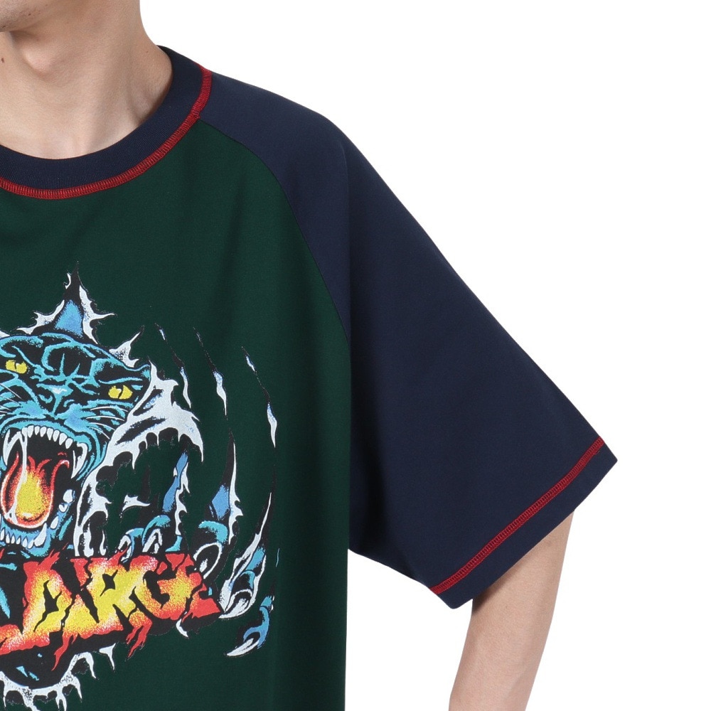 エクストララージ（XLARGE）（メンズ）PANTHER CLAWS ラグラン 半袖Tシャツ 101252011019-NAVY