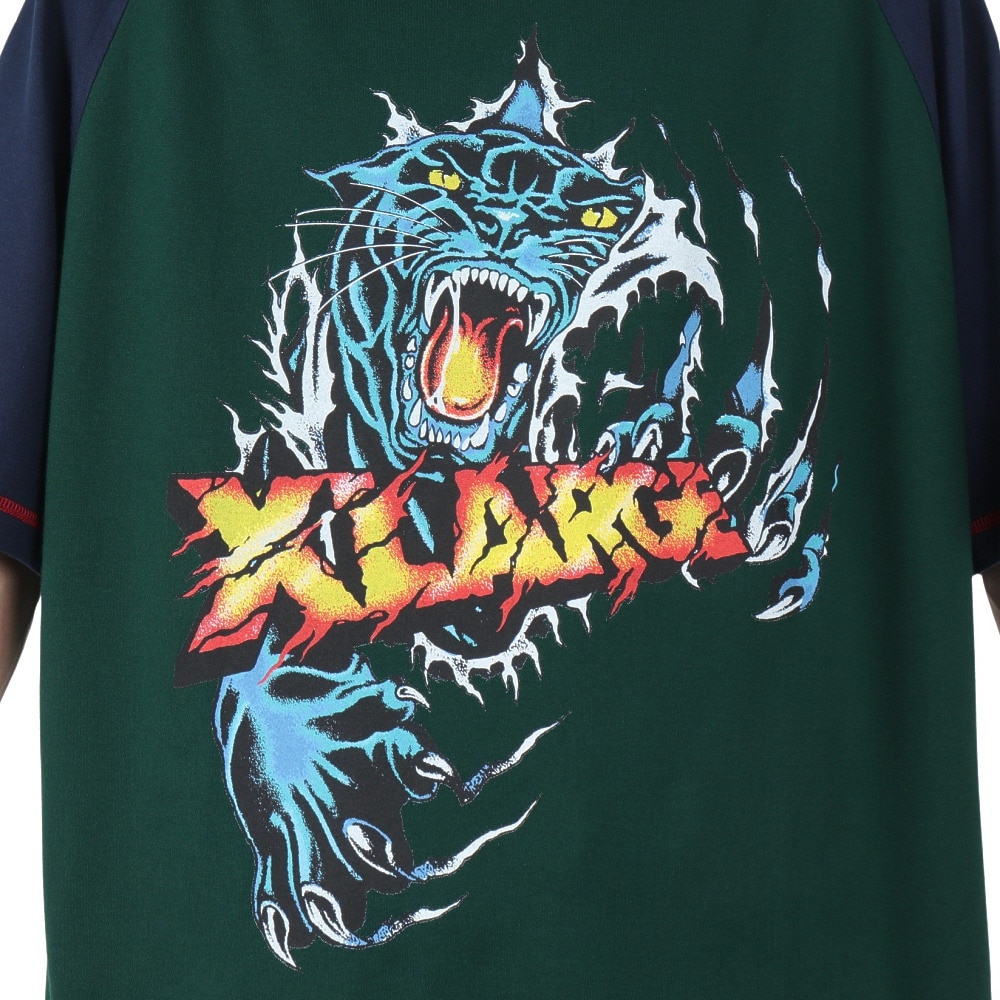 エクストララージ（XLARGE）（メンズ）PANTHER CLAWS ラグラン 半袖Tシャツ 101252011019-NAVY