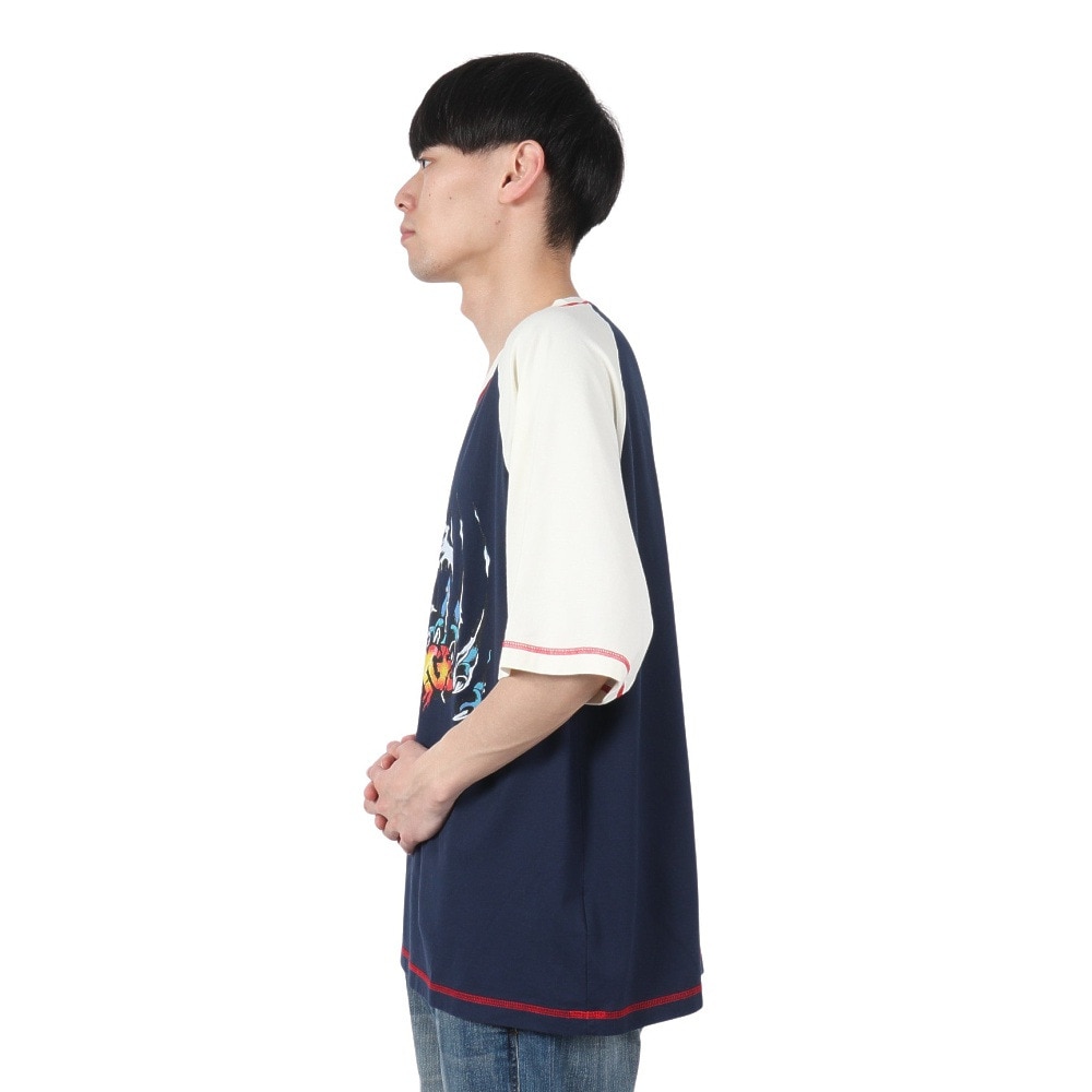 エクストララージ（XLARGE）（メンズ）PANTHER CLAWS ラグラン 半袖Tシャツ 101252011019-WHITE