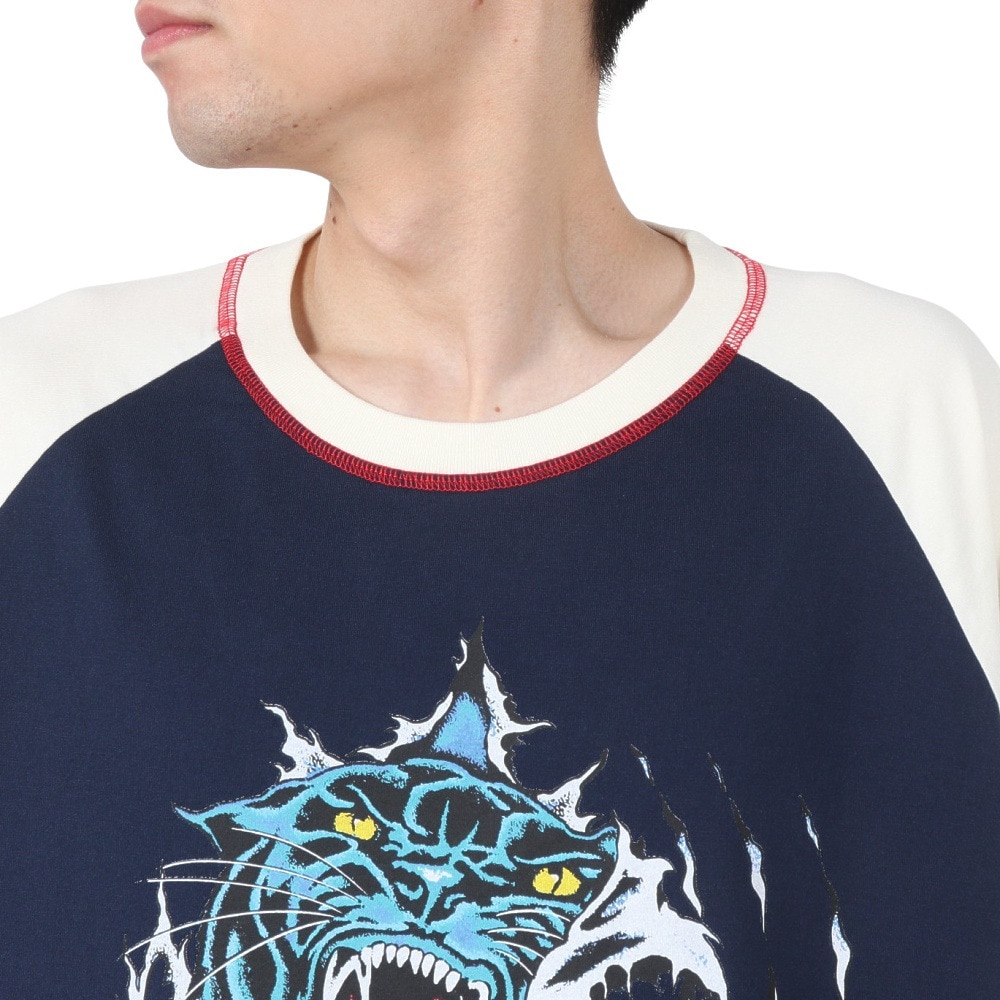 エクストララージ（XLARGE）（メンズ）PANTHER CLAWS ラグラン 半袖Tシャツ 101252011019-WHITE