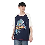 (メンズ)PANTHER CLAWS ラグラン 半袖Tシャツ 101252011019-WHITE