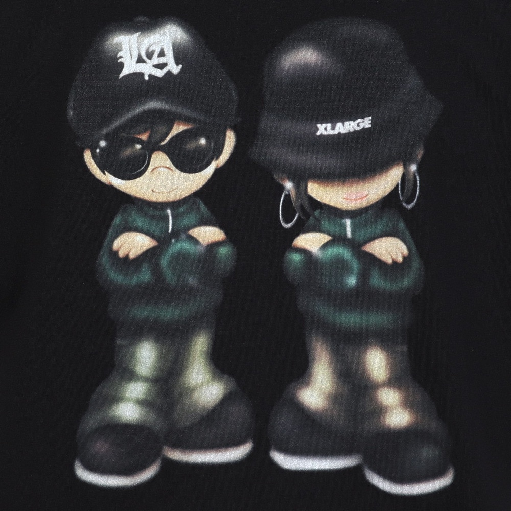 エクストララージ（XLARGE）（メンズ）キッズプリント メンズ 半袖Tシャツ 101252011021-BLACK