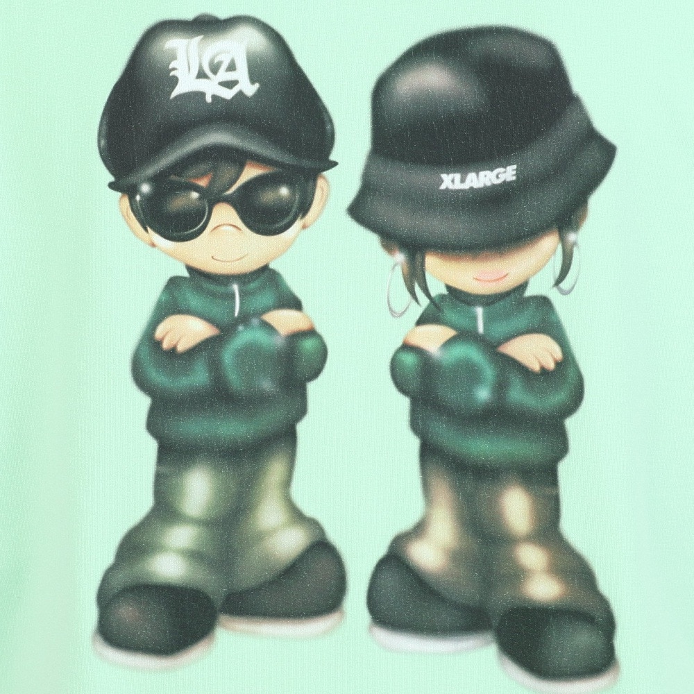 エクストララージ（XLARGE）（メンズ）キッズプリント メンズ 半袖Tシャツ 101252011021-LtGREEN
