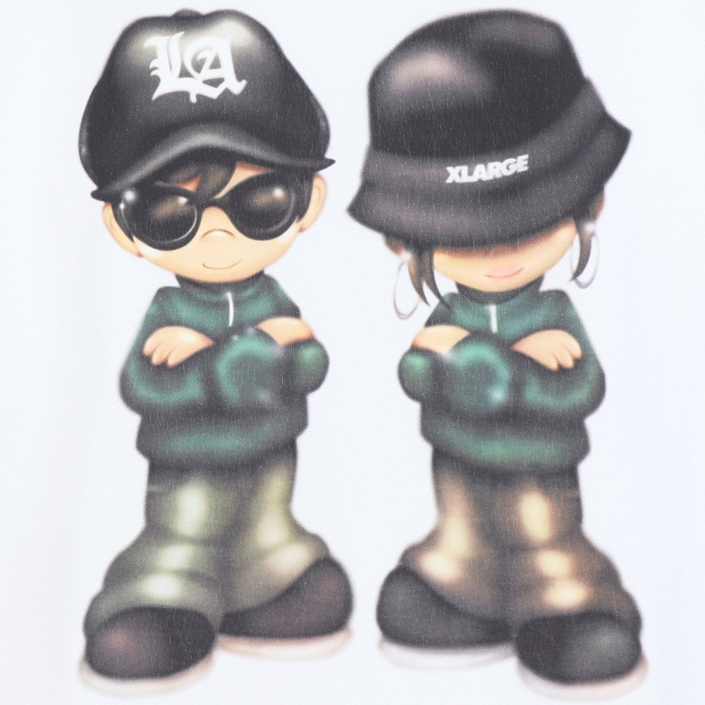エクストララージ（XLARGE）（メンズ）キッズプリント メンズ 半袖Tシャツ 101252011021-WHITE