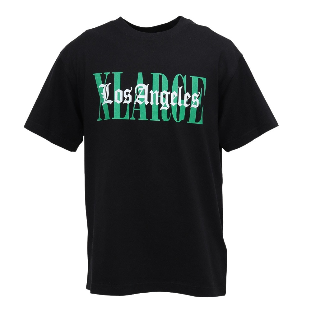 エクストララージ（XLARGE）（メンズ）OVERLAP ロゴ 半袖Tシャツ 101252011026-BLACK