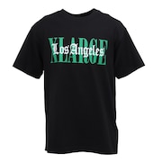 (メンズ)OVERLAP ロゴ 半袖Tシャツ 101252011026-BLACK