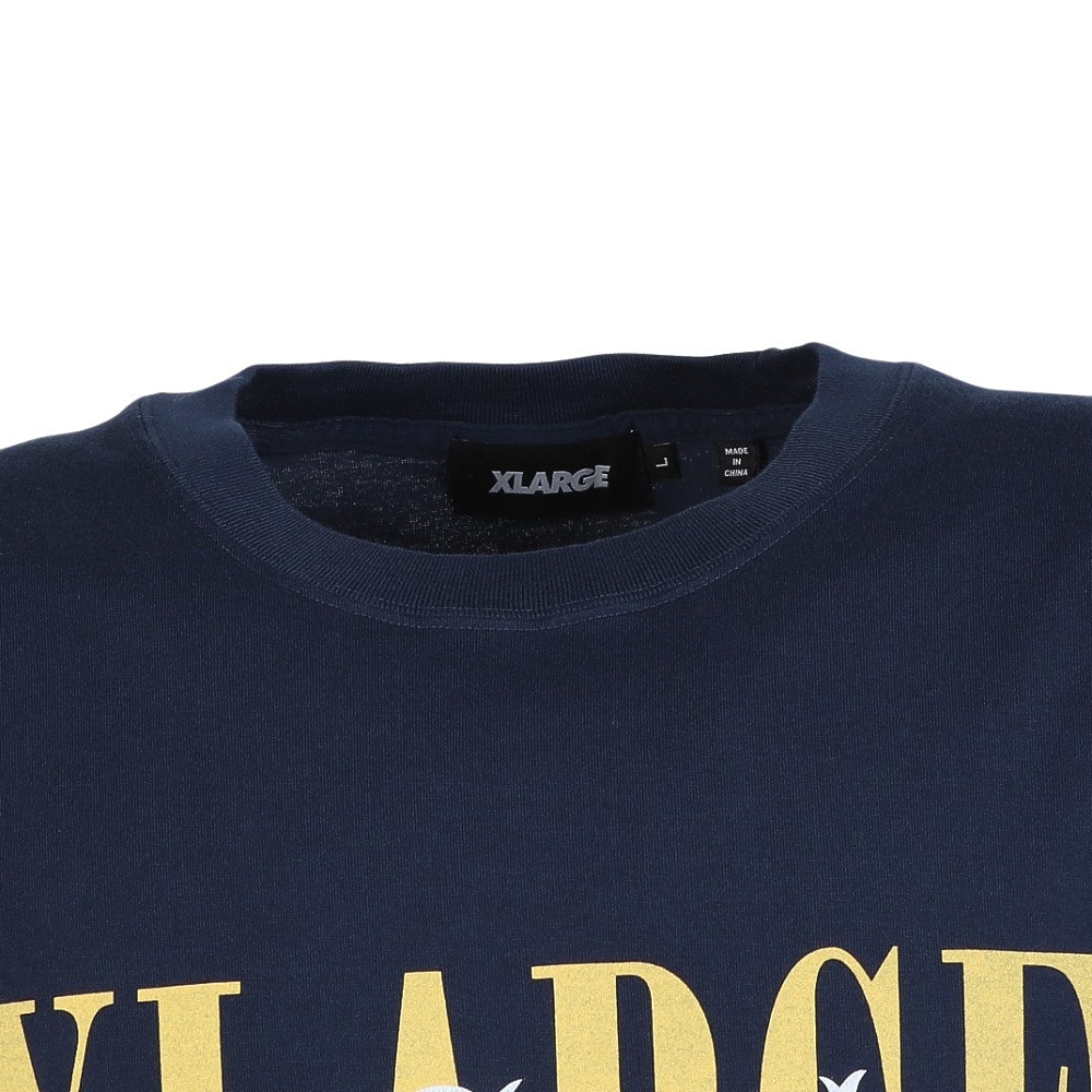 エクストララージ（XLARGE）（メンズ）OVERLAP ロゴ 半袖Tシャツ 101252011026-NAVY