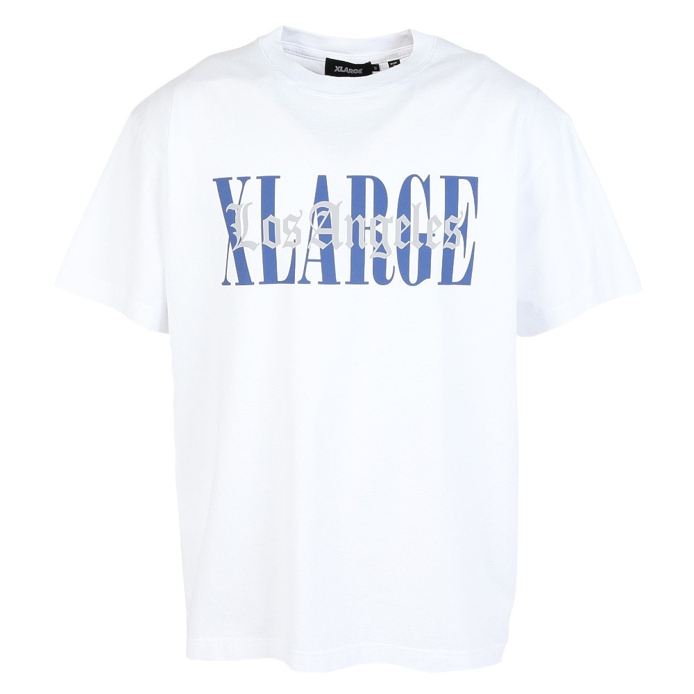 エクストララージ（XLARGE）（メンズ）OVERLAP ロゴ 半袖Tシャツ 101252011026-WHITE