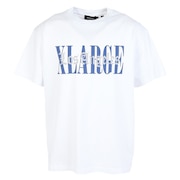 (メンズ)OVERLAP ロゴ 半袖Tシャツ 101252011026-WHITE