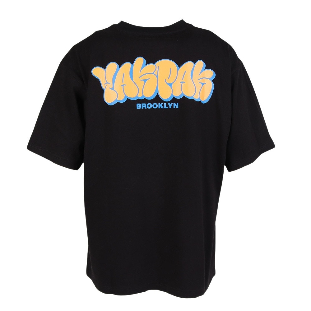 ヤックパック（YAK PAK）（メンズ）バブルロゴ 半袖 Tシャツ YAK-APL-251002 BLK