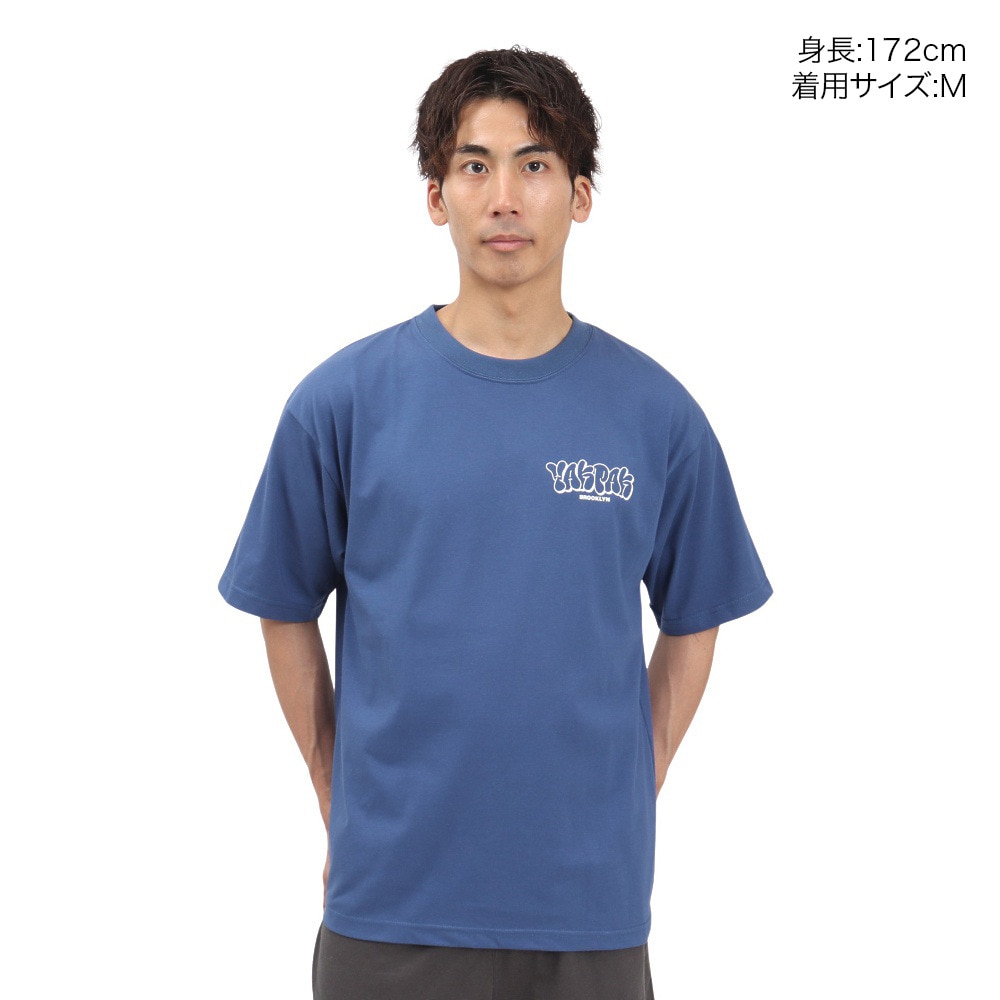 ヤックパック（YAK PAK）（メンズ）バブルロゴ 半袖 Tシャツ YAK-APL-251002 BLU