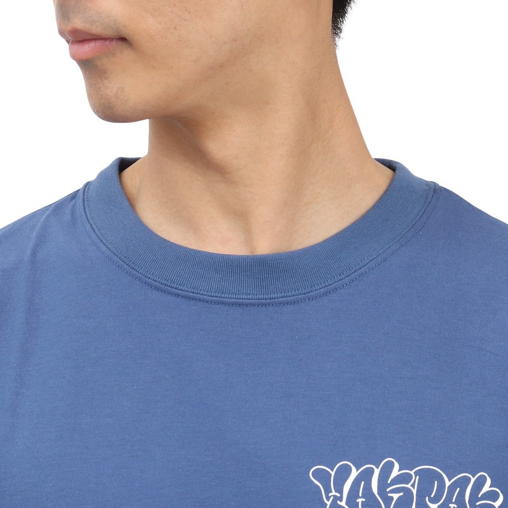 ヤックパック（YAK PAK）（メンズ）バブルロゴ 半袖 Tシャツ YAK-APL-251002 BLU