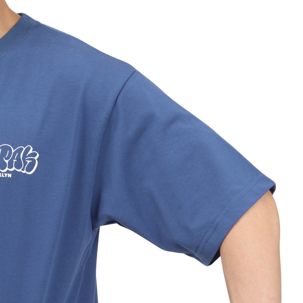 ヤックパック（YAK PAK）（メンズ）バブルロゴ 半袖 Tシャツ YAK-APL-251002 BLU