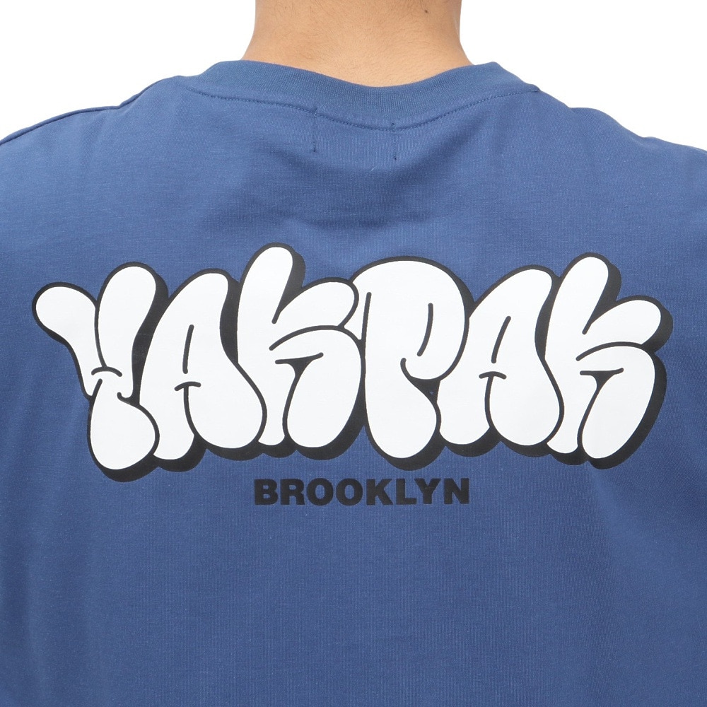 ヤックパック（YAK PAK）（メンズ）バブルロゴ 半袖 Tシャツ YAK-APL-251002 BLU
