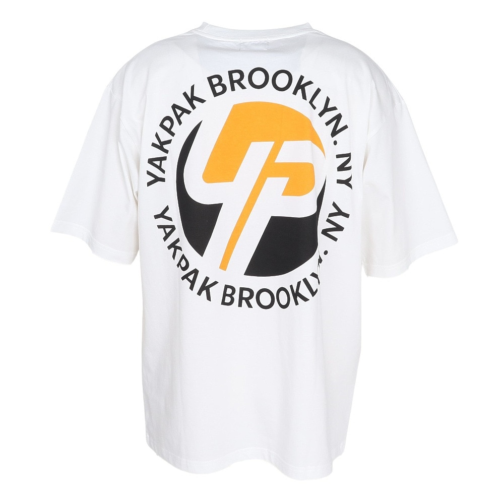 ヤックパック（YAK PAK）（メンズ）ミュージックYP ロゴ 半袖Tシャツ YAK-APL-251004 WHT