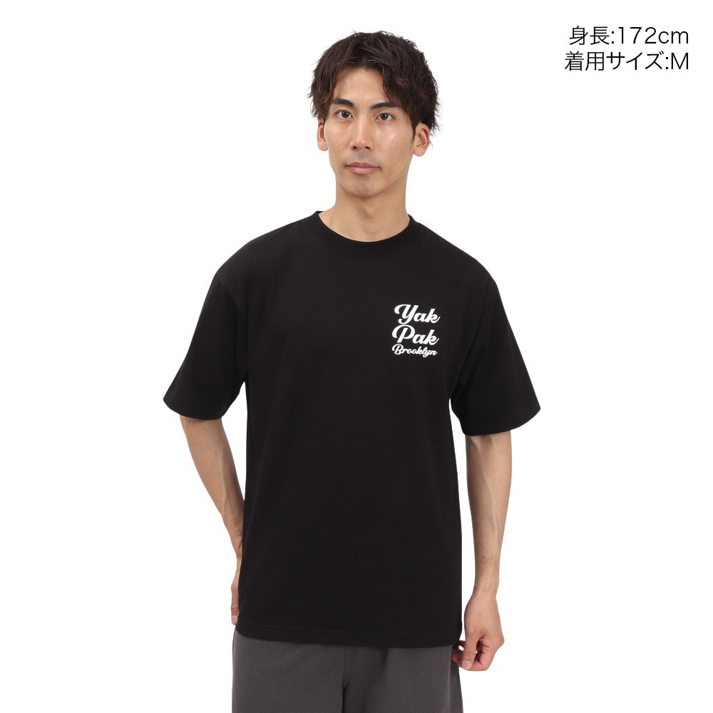 ヤックパック（YAK PAK）（メンズ）3Dフォントロゴ 半袖 Tシャツ YAK-APL-251005 BLK