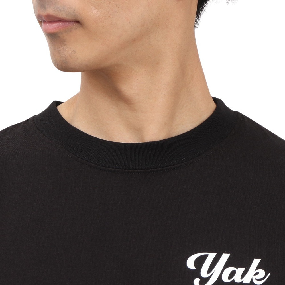 ヤックパック（YAK PAK）（メンズ）3Dフォントロゴ 半袖 Tシャツ YAK-APL-251005 BLK