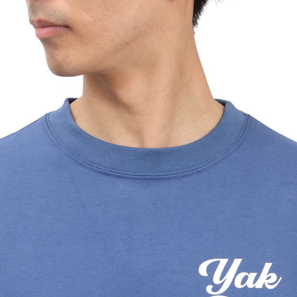 ヤックパック（YAK PAK）（メンズ）3Dフォントロゴ 半袖 Tシャツ YAK-APL-251005 BLU