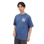 (メンズ)3Dフォントロゴ 半袖 Tシャツ YAK-APL-251005 BLU