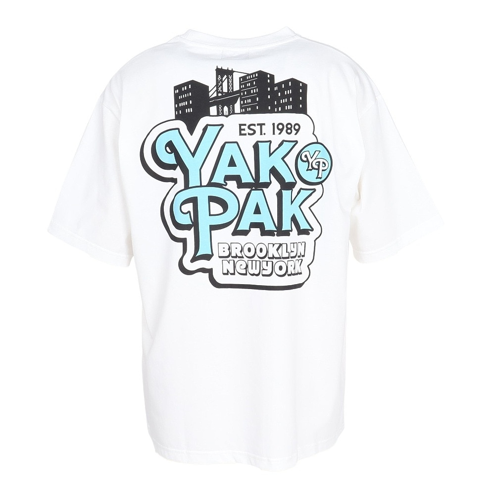 ヤックパック（YAK PAK）（メンズ）シティーロゴ 半袖Tシャツ YAK-APL-251006 WHT