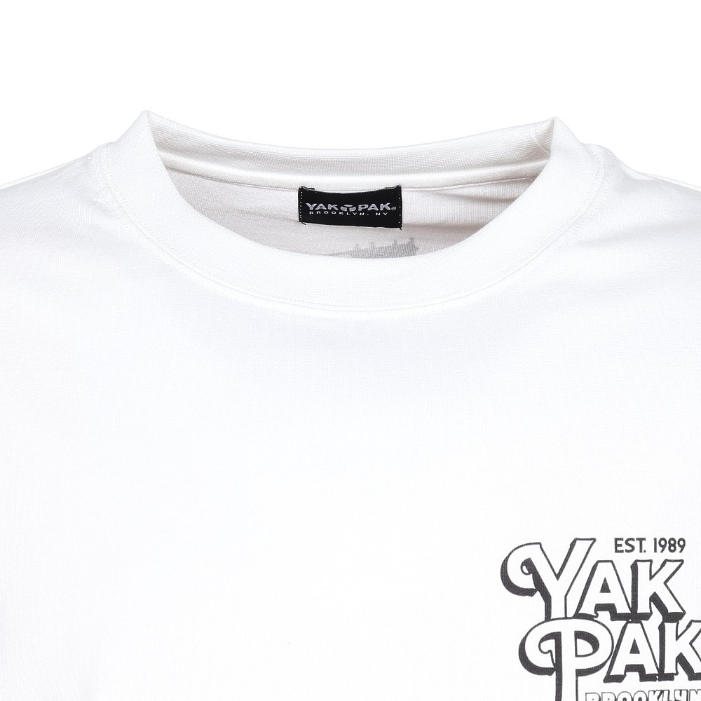 ヤックパック（YAK PAK）（メンズ）シティーロゴ 半袖Tシャツ YAK-APL-251006 WHT