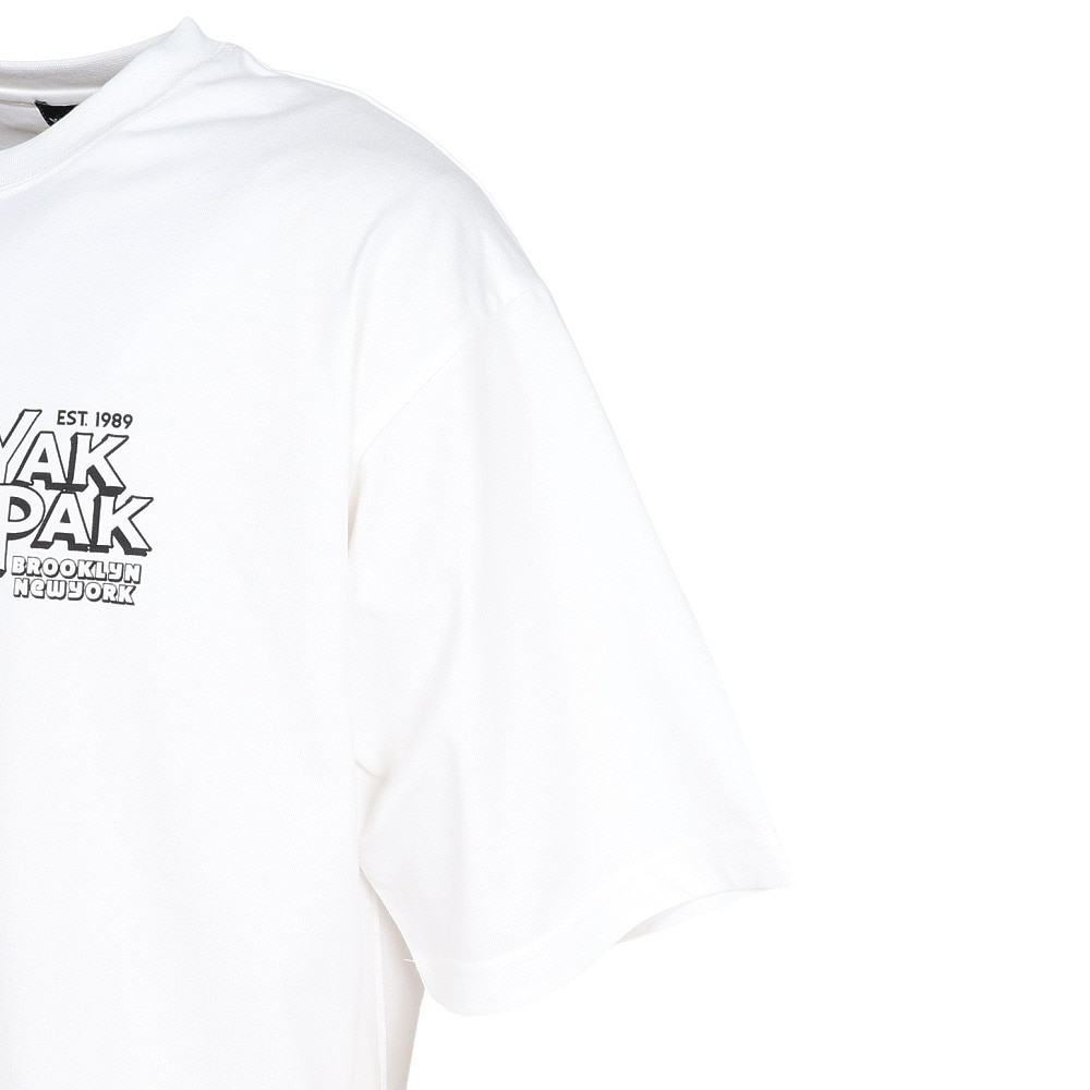 ヤックパック（YAK PAK）（メンズ）シティーロゴ 半袖Tシャツ YAK-APL-251006 WHT