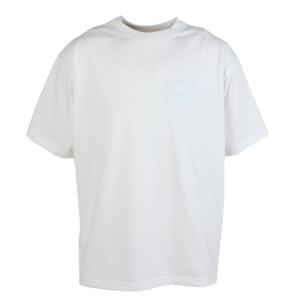 ヤックパック（YAK PAK）（メンズ）フラフィーロゴ 半袖 Tシャツ YAK-APL-251007 WHT