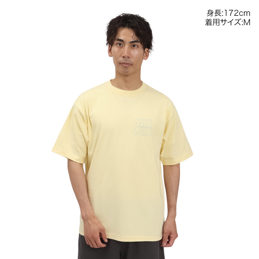 ヤックパック（YAK PAK）（メンズ）フラフィーロゴ 半袖 Tシャツ YAK-APL-251007 YEL