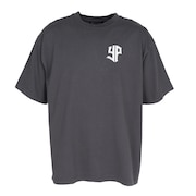 (メンズ)ピグメントYPロゴ 半袖Tシャツ YAK-APP-251008 BLK