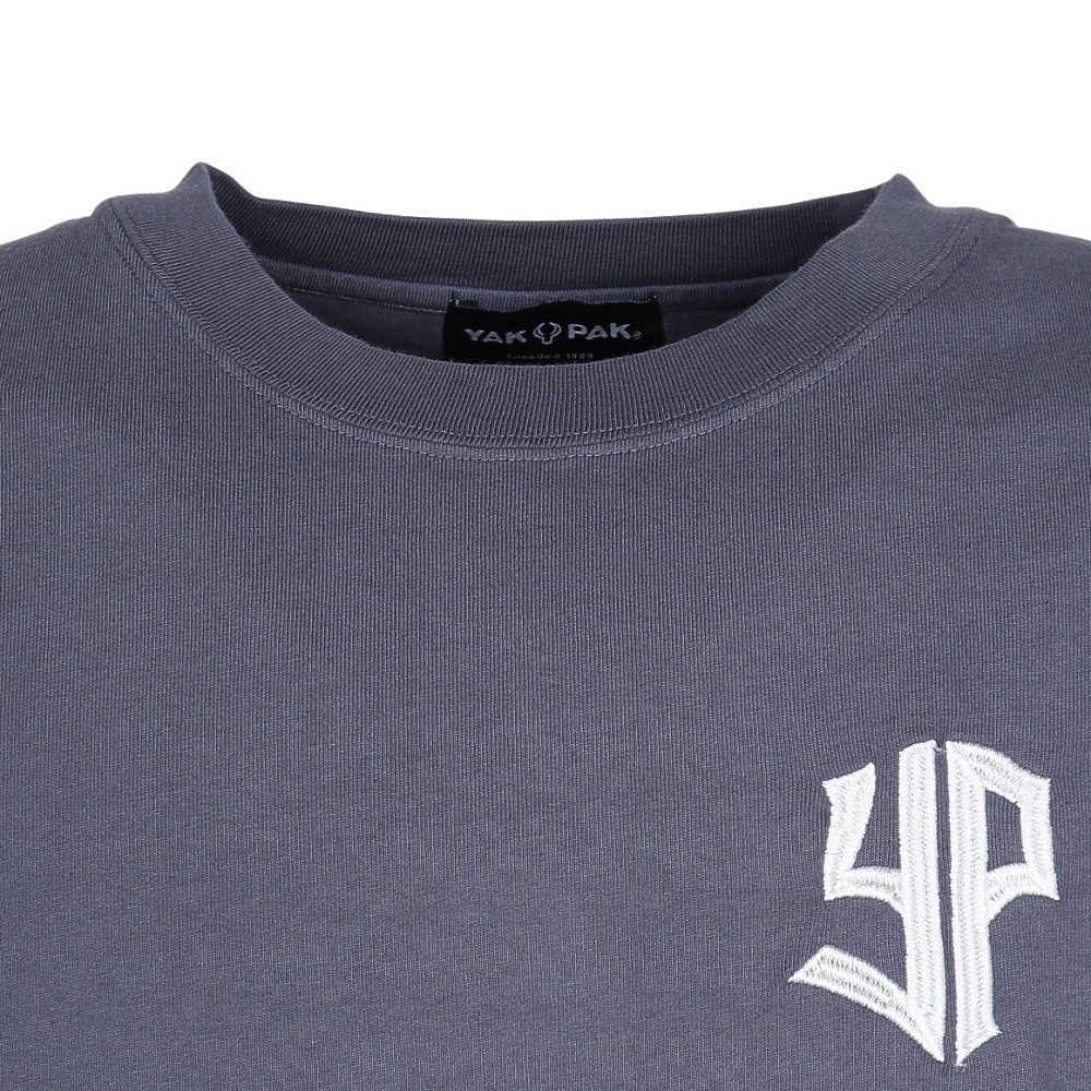 ヤックパック（YAK PAK）（メンズ）ピグメントYPロゴ 半袖Tシャツ YAK-APP-251008 NVY