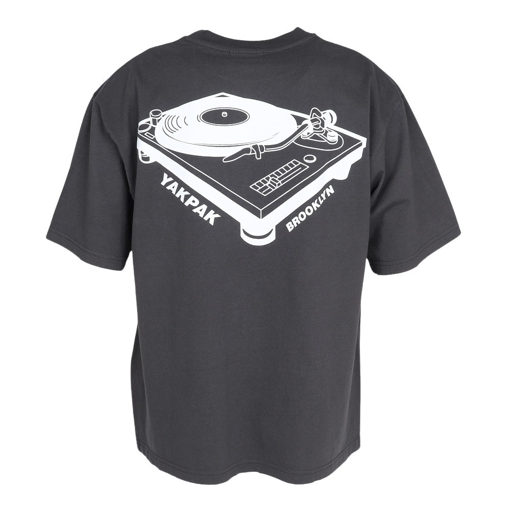 ヤックパック（YAK PAK）（メンズ）ピグメントレコード 半袖Tシャツ YAK-APP-251009 BLK