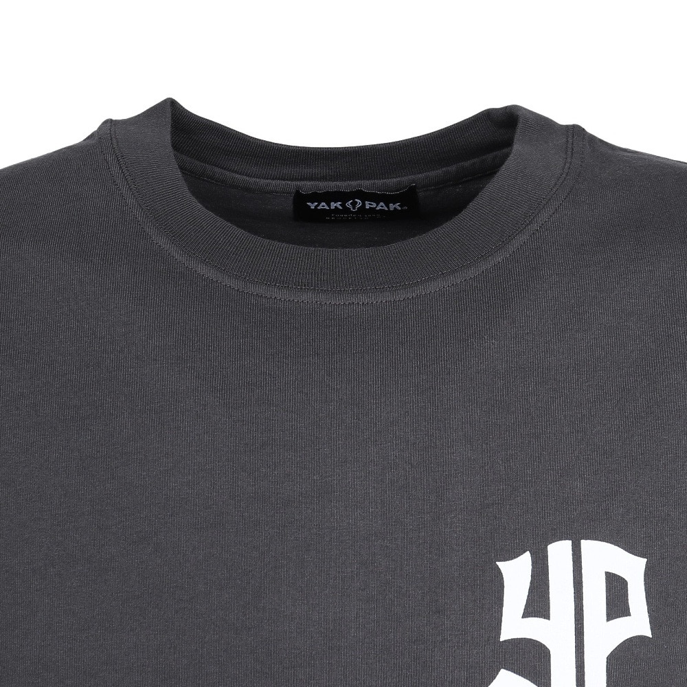 ヤックパック（YAK PAK）（メンズ）ピグメントレコード 半袖Tシャツ YAK-APP-251009 BLK