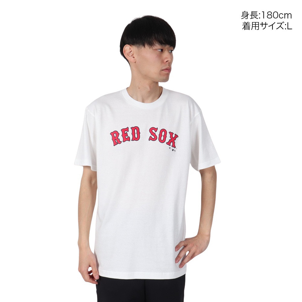 MJ・MLB（MJ・MLB）（メンズ）JERSEY 半袖Tシャツ レッドソックス ML0125SS0010-BOS-WHT