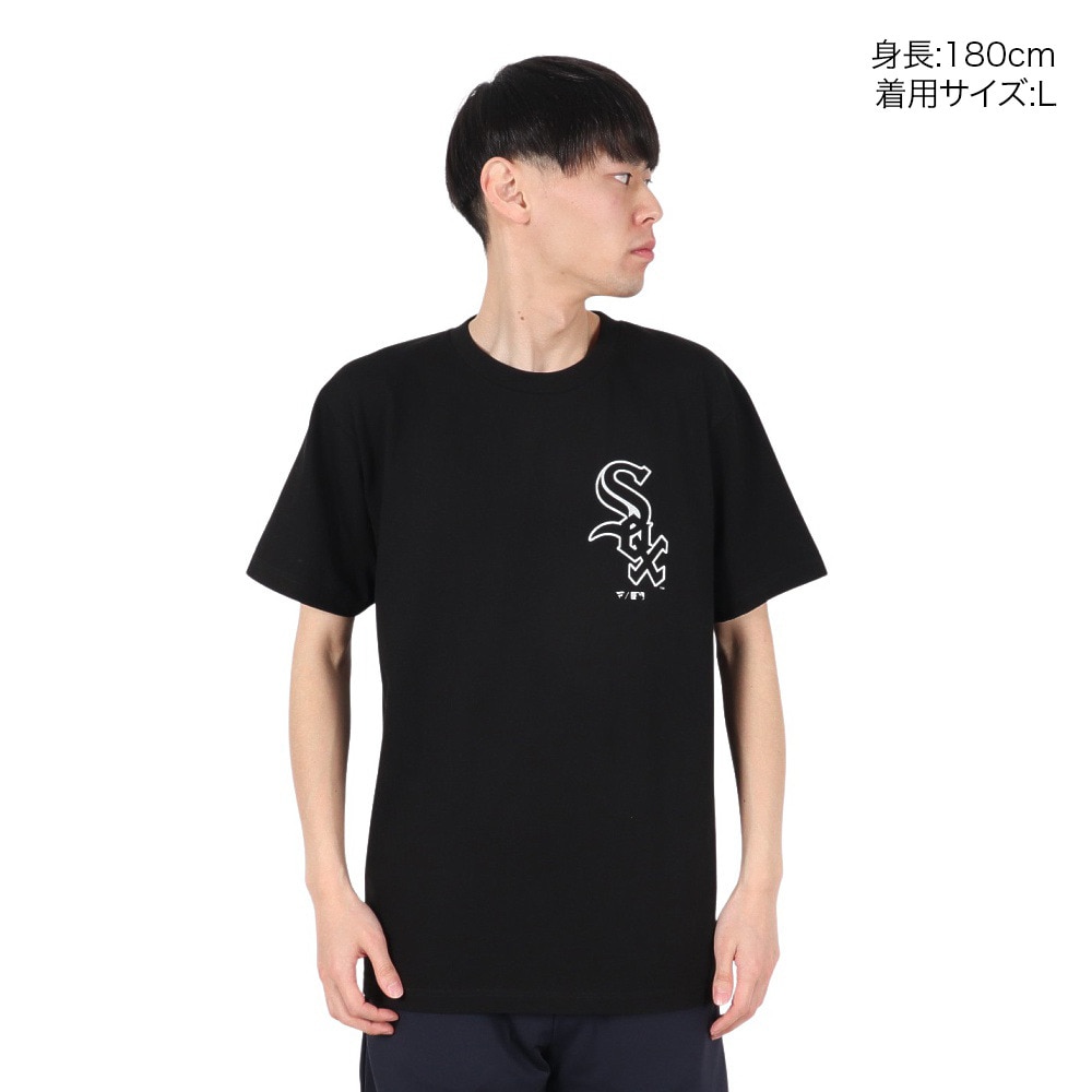 MJ・MLB（MJ・MLB）（メンズ）JERSEY 半袖Tシャツ ホワイトソックス ML0125SS0010-CW-BLK