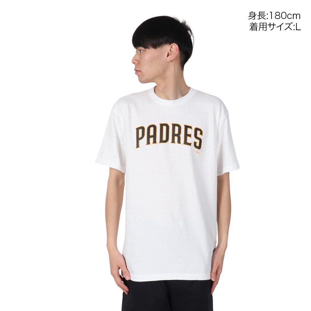 MJ・MLB（MJ・MLB）（メンズ）JERSEY 半袖Tシャツ サンディエゴ・パドレス ML0125SS0010-SD-WHT