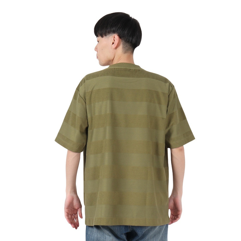 ラコステ（LACOSTE）（メンズ）パイル地切り替え同色ボーダーTシャツ TH048J-99BMY