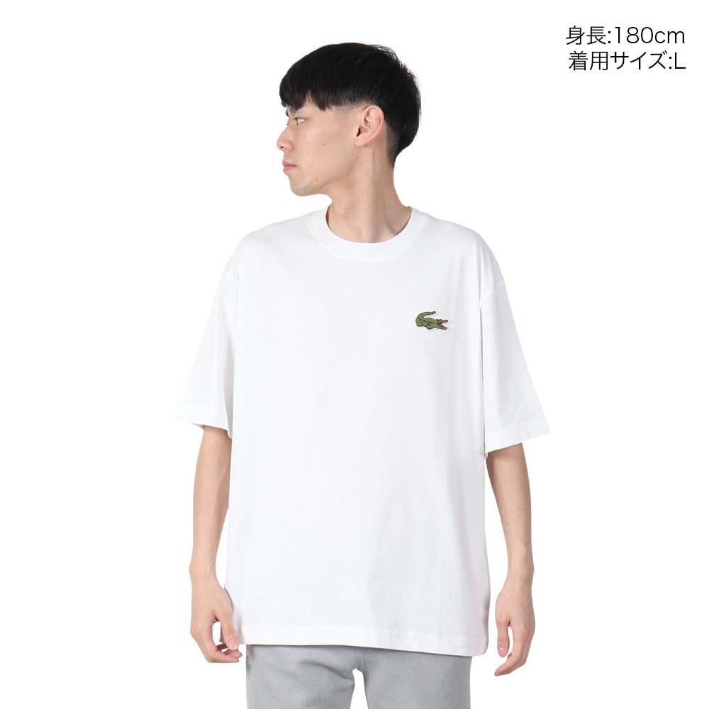 ラコステ（LACOSTE）（メンズ）シェニールワニロゴ ルーズフィット 半袖Tシャツ TH2745-10001